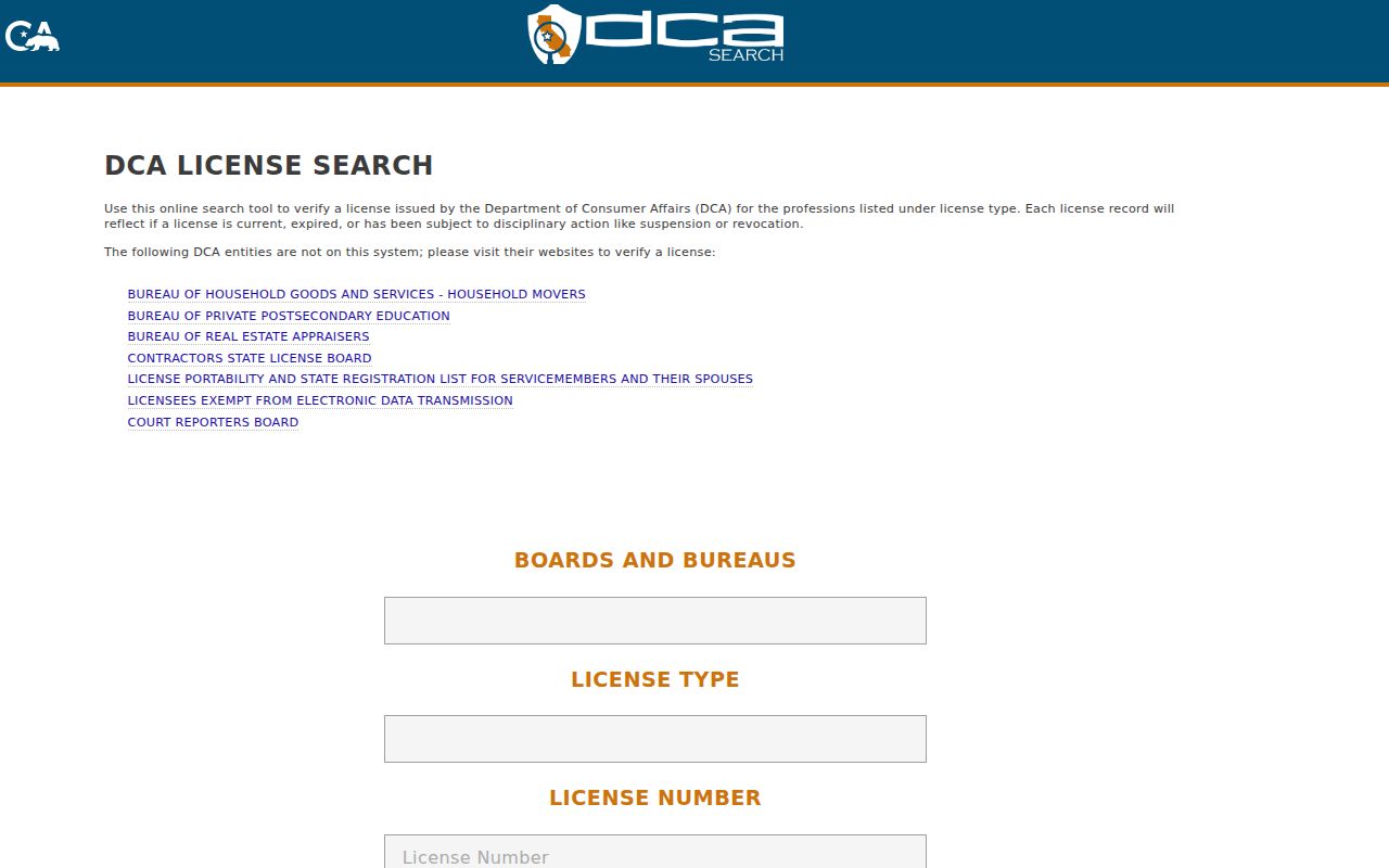 Foster City residents directory professional license search