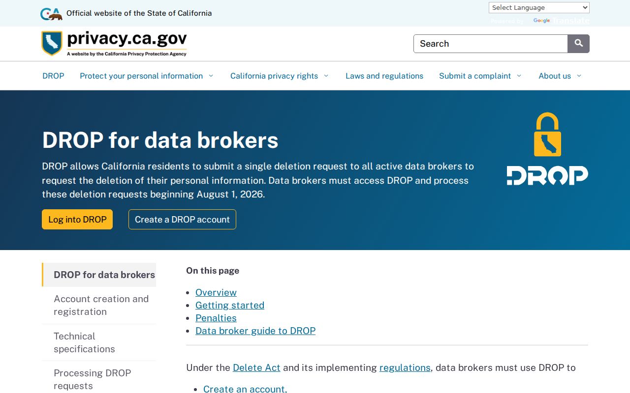 Foster City resident lookup California data broker privacy guidance