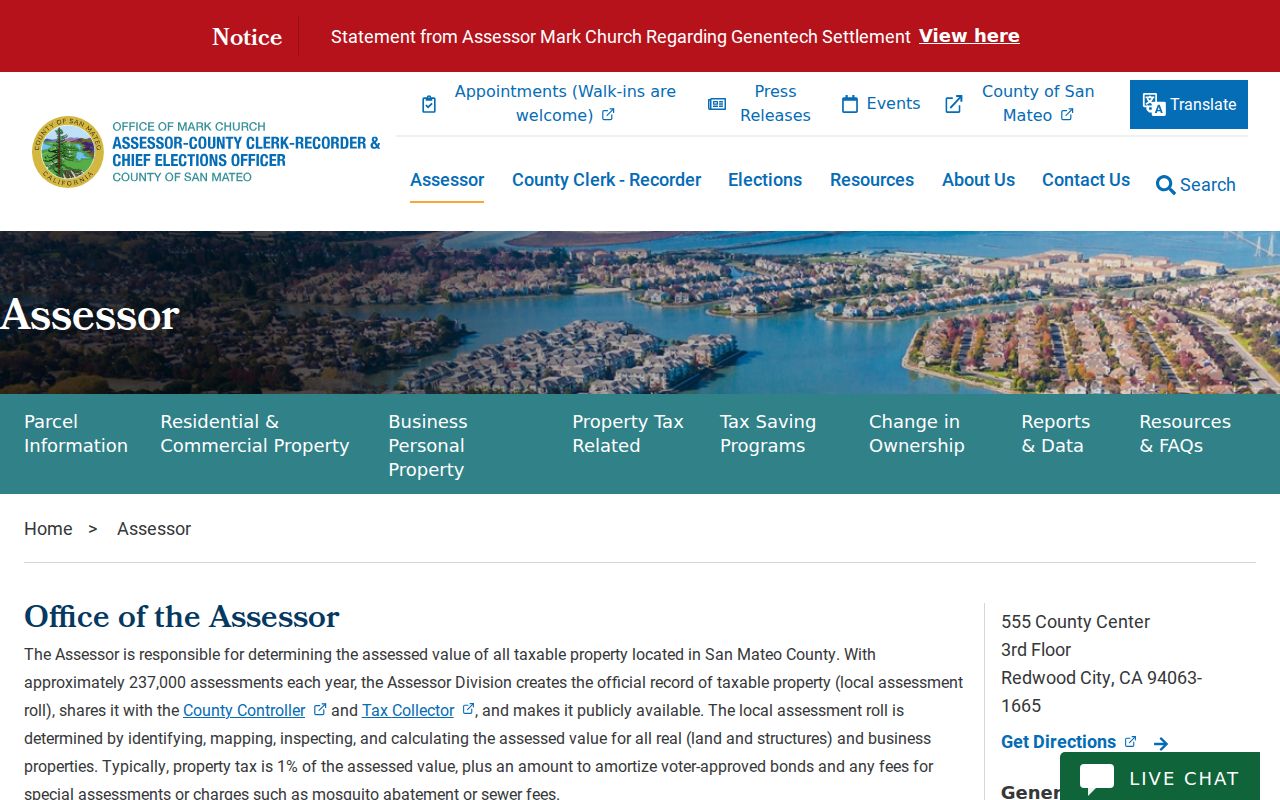 Foster City residents directory county assessor office