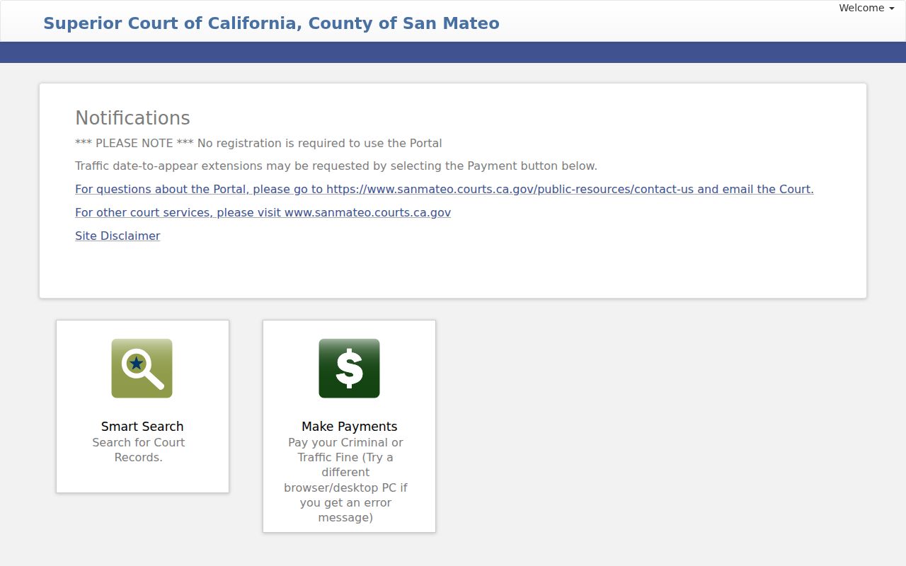 Foster City resident lookup Odyssey public court portal